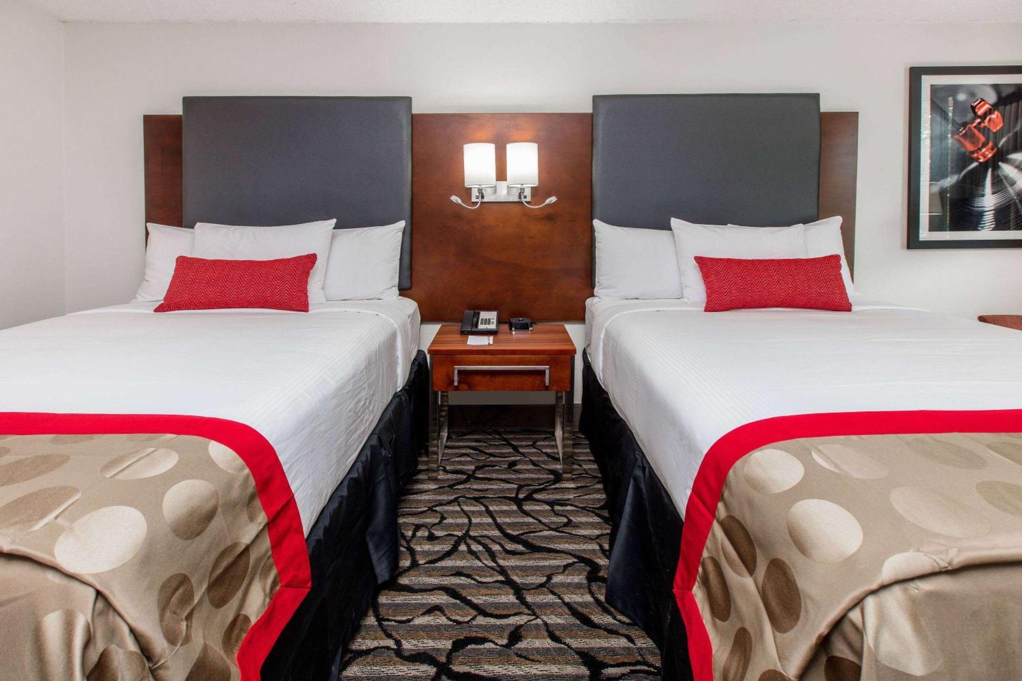 Double Room with Two Double Beds and Private Balcony - Non-Smoking